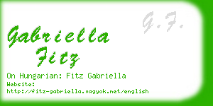 gabriella fitz business card